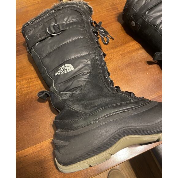 The North Face Womens Boots “Shellista” lace Up 13” Winter Fur Waterproof size 9 - Picture 2 of 16